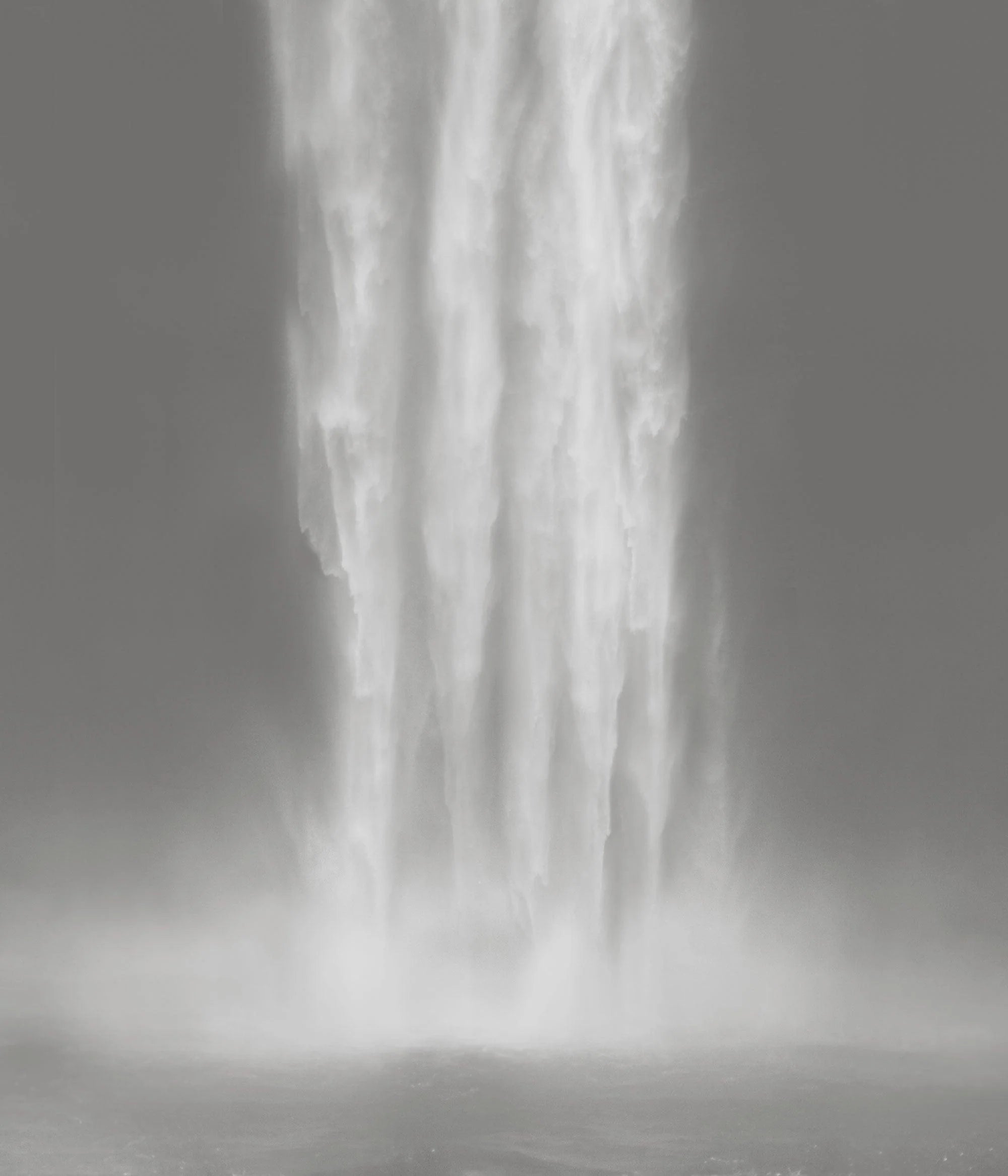 Close-up of a waterfall with a blurred background