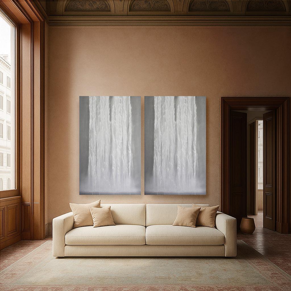 Luminous Lines On Grey - ChristinaCraemer